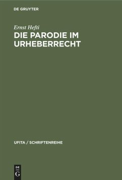 Cover Die Parodie im Urheberrecht (eBook, PDF)