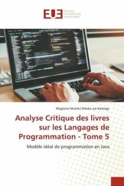 Analyse Critique des livres sur les Langages de Programmation - Tome 5 - Muleka Ditoka wa Kalenga, Magloire