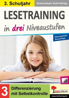 Lesetraining in drei Niveaustufen / Klasse 3 (eBook, PDF) - Kohl-Verlag, Autorenteam