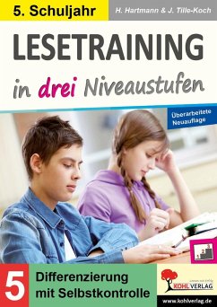 Cover Lesetraining in drei Niveaustufen / Klasse 5 (eBook, PDF)
