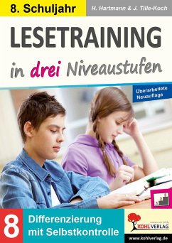 Lesetraining in drei Niveaustufen / Klasse 8 (eBook, PDF) - Hartmann, Horst; Tille-Koch, Jürgen