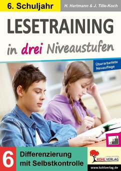 Cover Lesetraining in drei Niveaustufen / Klasse 6 (eBook, PDF)