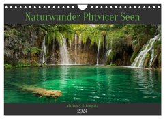 Naturwunder Plitvicer Seen (Wandkalender 2024 DIN A4 quer), CALVENDO Monatskalender