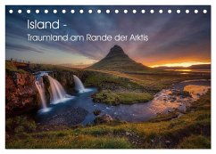 Island - Traumland am Rande der Arktis (Tischkalender 2024 DIN A5 quer), CALVENDO Monatskalender