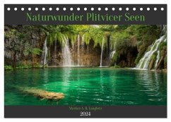 Naturwunder Plitvicer Seen (Tischkalender 2024 DIN A5 quer), CALVENDO Monatskalender