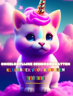 Ongelooflijke eenhoornkatten   Kleurboek voor kinderen   Schattige fantastische wezens vol liefde - House, Animart Publishing