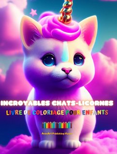 Incroyables chats-licornes   Livre de coloriage pour enfants   Des créatures fantastiques adorables et pleines d'amour - House, Animart Publishing