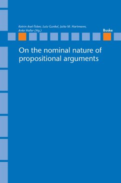 On the nominal nature of propositional arguments (eBook, PDF)