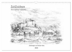 ZeitZeichnen - Reise in Stolbergs Vergangenheit (Wandkalender 2024 DIN A3 quer), CALVENDO Monatskalender - Calvendo;Altena, Christian