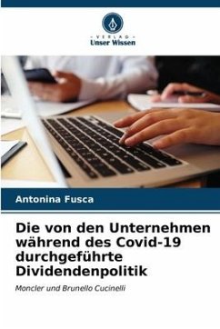 Die von den Unternehmen während des Covid-19 durchgeführte Dividendenpolitik - Fusca, Antonina