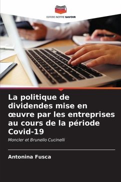 La politique de dividendes mise en ¿uvre par les entreprises au cours de la période Covid-19 - Fusca, Antonina