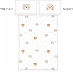 Herding 2685359063 - babybest® Flanell-Bettwäsche, Little Friends, Baumwolle, 40x60/100x135 cm Herding 2685359063 - babybest® Flanell-Bettwäsche, Little Friends, Baumwolle, 40x60/100x135 cm