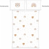 Herding 2685359063 - babybest® Flanell-Bettwäsche, Little Friends, Baumwolle, 40x60/100x135 cm Herding 2685359063 - babybest® Flanell-Bettwäsche, Little Friends, Baumwolle, 40x60/100x135 cm