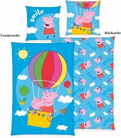 Herding 4486417050 - Bettwäsche Peppa Pig, Baumwolle/Renforcé, 80x80/135x200 cm