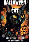 Halloween Cat - 100 Ausmalbilder für Erwachsene