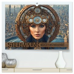 Steampunk - Mensch und Maschine (hochwertiger Premium Wandkalender 2024 DIN A2 quer), Kunstdruck in Hochglanz