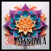 3D Mandala Malbuch "Black & White"