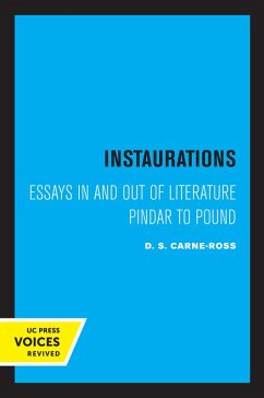 Instaurations (eBook, ePUB) - Carne-Ross, D. S.