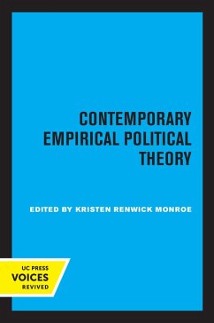 Contemporary Empirical Political Theory (eBook, ePUB) - Monroe, Kristen Renwick
