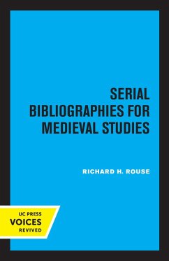 Cover Serial Bibliographies for Medieval Studies (eBook, ePUB)