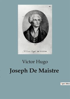 Cover Joseph De Maistre
