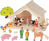 Goki 80612 - Krippe/Puppenhaus, Holz natur, montiert Goki 80612 - Krippe/Puppenhaus, Holz natur, montiert