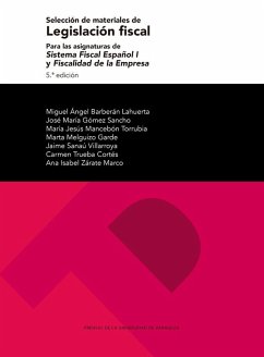 Cover Selección de materiales de legislación fiscal : para las asignaturas de Sistema fiscal español I y Fiscalidad de la empresa