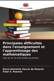 Principales difficultés dans l'enseignement et l'apprentissage des mathématiques