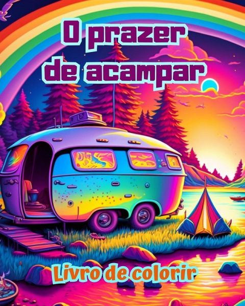O prazer de acampar   Livro de colorir para entusiastas da natureza   Desenhos criativos e relaxantes O prazer de acampar   Livro de colorir para entusiastas da natureza   Desenhos criativos e relaxantes