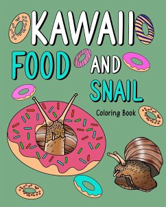 Kawaii Food and Snail Coloring Book - Paperland