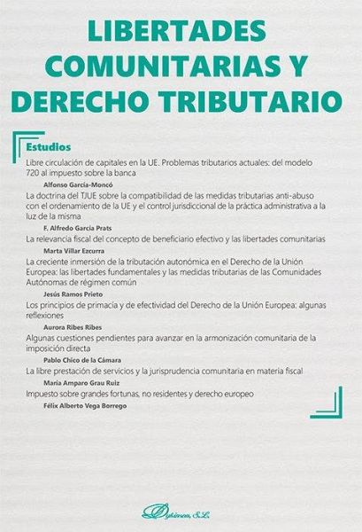 Libertades comunitarias y derecho tributario Libertades comunitarias y derecho tributario