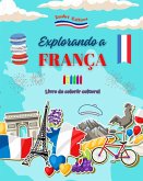 Explorando a França - Livro de colorir cultural - Desenhos criativos de símbolos franceses