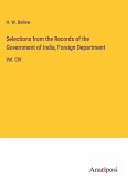 Selections from the Records of the Government of India, Foreign Department