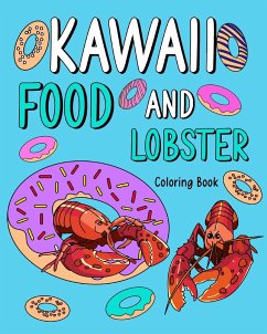 Kawaii Food and Lobster Coloring Book - Paperland