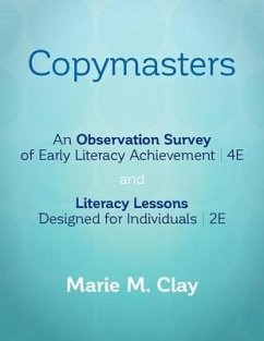Copymasters for an Observation Survey of Early Literacy Achievement, Fourth Edition, and Literacy Le - Clay, Marie