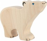Holztiger 80209 - Eisbär, klein, Kopf hoch Holztiger 80209 - Eisbär, klein, Kopf hoch