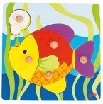 Goki 57554 - Steckpuzzle Fisch