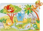 Goki 57398 - Soundpuzzle Afrikanische Tiere, mit Tierstimmen