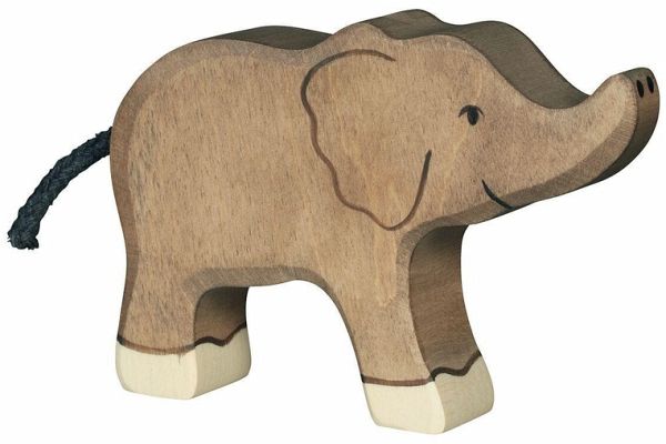 Holztiger 80537 - Elefant, klein, Rüssel hoch Holztiger 80537 - Elefant, klein, Rüssel hoch