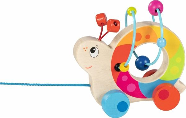 Goki 54862 - Ziehtier mit Motorikschleife Kuller-Schnecke Goki 54862 - Ziehtier mit Motorikschleife Kuller-Schnecke