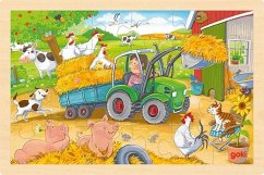Cover Goki 57420 - Einlegepuzzle Kleiner Traktor