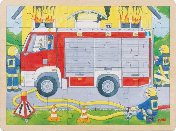 Goki 57416 - Schichtenpuzzle Feuerwehreinsatz Goki 57416 - Schichtenpuzzle Feuerwehreinsatz