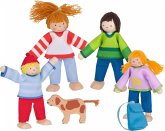 Goki 51863 - Biegepuppen Camping-Familie
