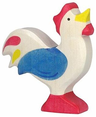 Holztiger 80015 - Hahn, blau Holztiger 80015 - Hahn, blau