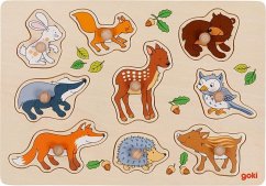 Cover Goki 57387 - Steckpuzzle Waldtiere