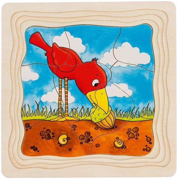 Goki 57522 - Schichtenpuzzle Der Baum