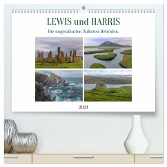 Lewis und Harris, die ungezähmten Äußeren Hebriden. (hochwertiger Premium Wandkalender 2024 DIN A2 quer), Kunstdruck in Hochglanz - Calvendo;Kruse, Joana