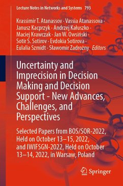Uncertainty and Imprecision in Decision Making and Decision Support - New Advances, Challenges, and Perspectives (eBook, PDF)