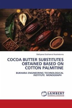 COCOA BUTTER SUBSTITUTES OBTAINED BASED ON COTTON PALMITINE