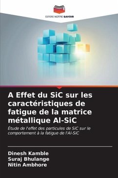 A Effet du SiC sur les caractéristiques de fatigue de la matrice métallique Al-SiC - Kamble, Dinesh;Bhulange, Suraj;Ambhore, Nitin